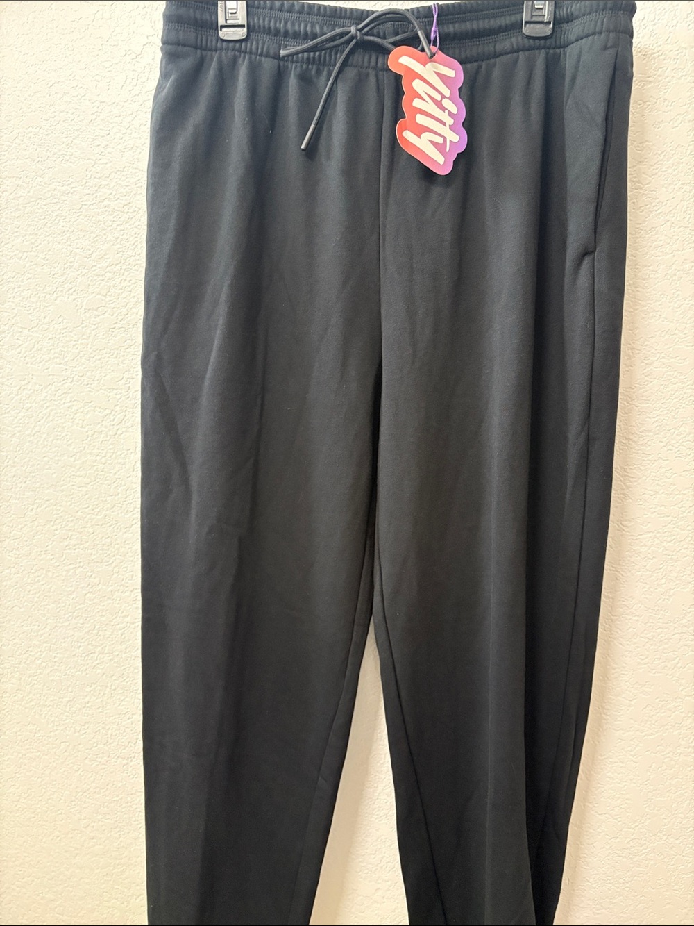 YITTY Black Men's Drawstring Joggers